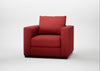 Trento Armchair Melton Wool Red Oxide
