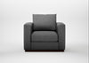 Trento Armchair Melton Wool Shale