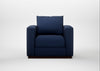 Trento Armchair Smart Cotton Linen Indigo