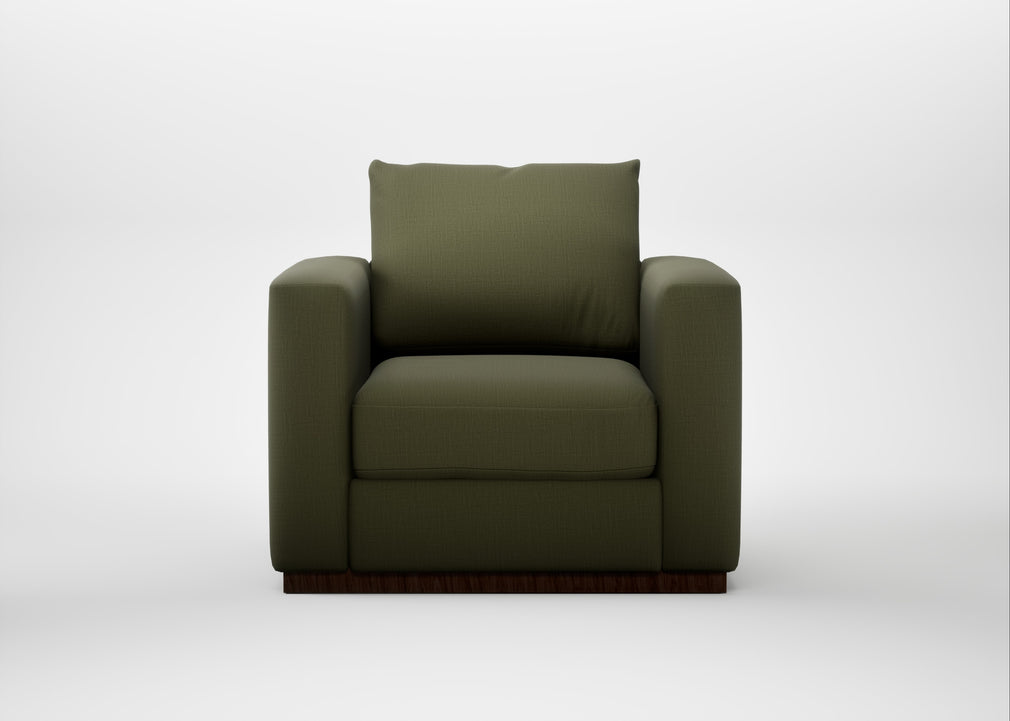 Trento Armchair Smart Cotton Linen Myrtle