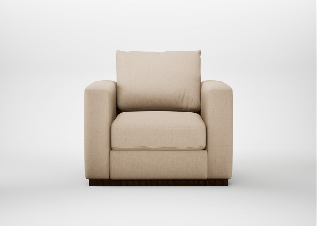 Trento Armchair Smart Cotton Linen Rice