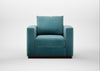 Trento Armchair Smart Luxe Velvet Airforce Blue