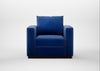 Trento Armchair Smart Luxe Velvet Azure