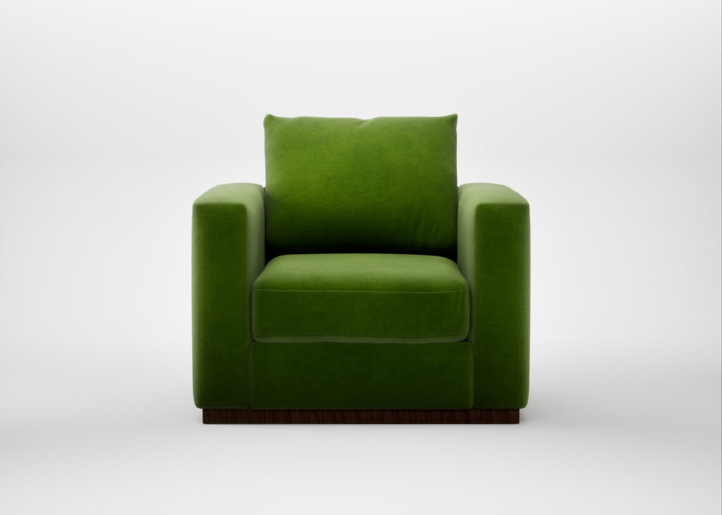 Trento Armchair Smart Luxe Velvet Grass