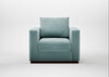 Trento Armchair Smart Luxe Velvet Mineral Blue