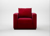 Trento Armchair Smart Luxe Velvet Mulberry