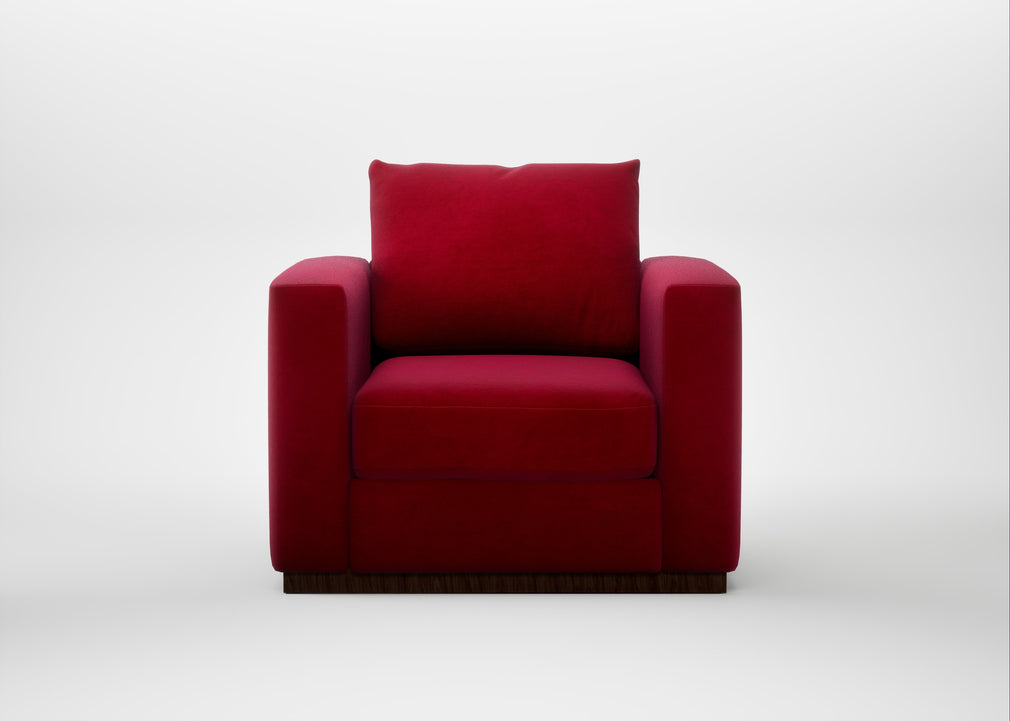 Trento Armchair Smart Luxe Velvet Mulberry