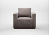 Trento Armchair Smart Luxe Velvet Mushroom