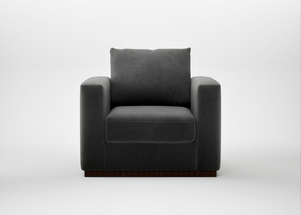 Trento Armchair Smart Luxe Velvet Nickel