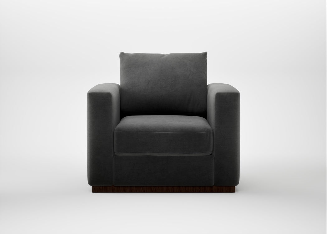Trento Armchair Smart Luxe Velvet Nickel
