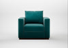 Trento Armchair Smart Luxe Velvet Ocean Green