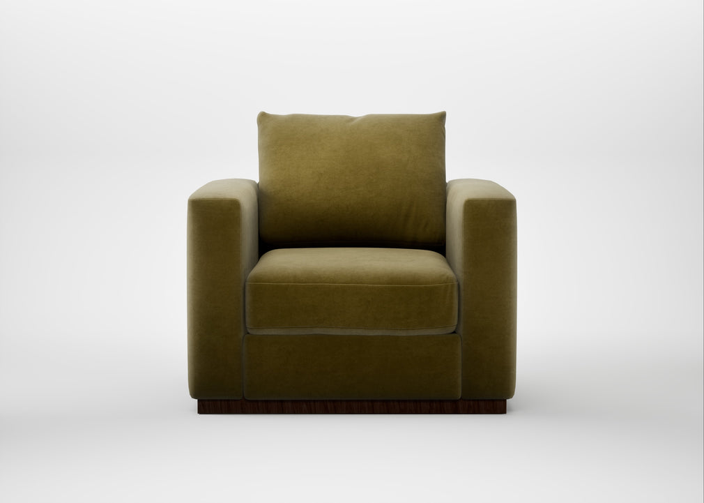 Trento Armchair Smart Luxe Velvet Peridot