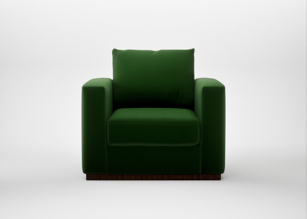 Trento Armchair Smart Velvet Forest