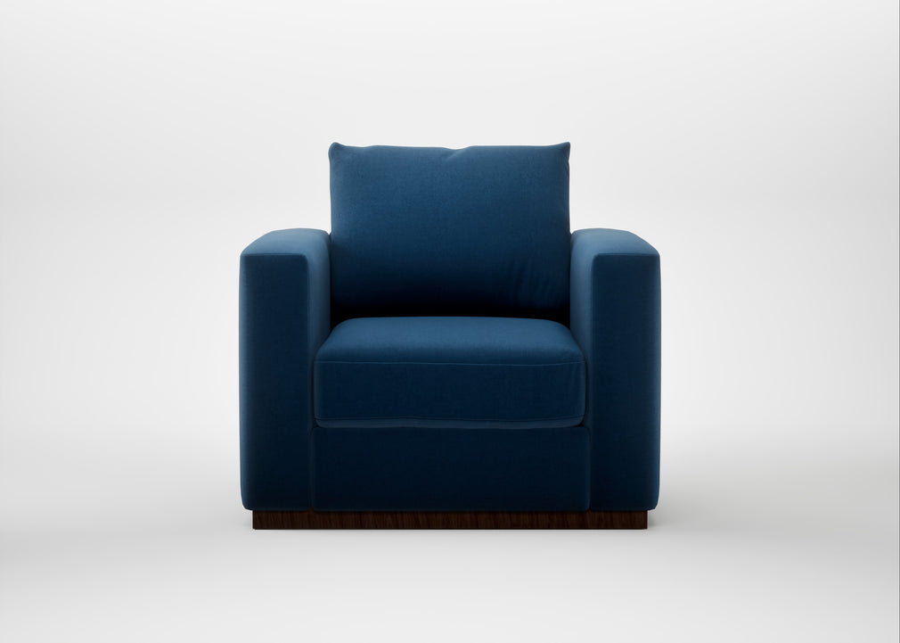 Trento Armchair Smart Velvet Petrol