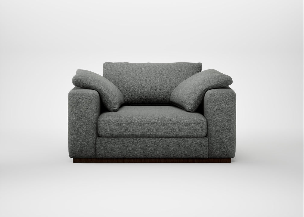 Trento Loveseat Boucle Steel