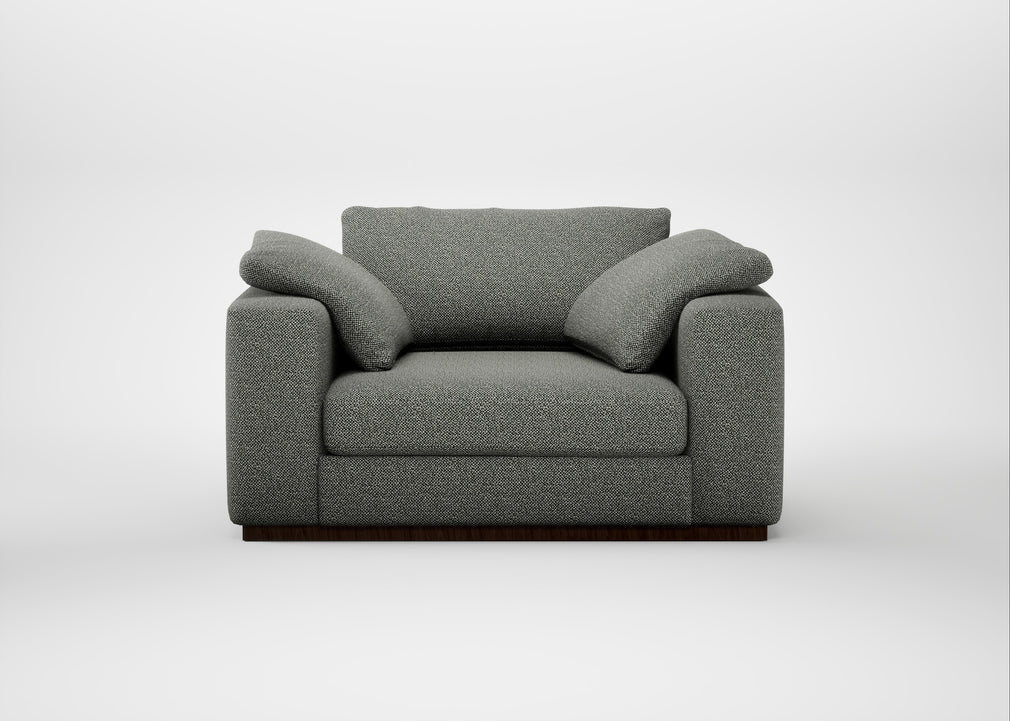 Trento Loveseat Boucle Tweed Lapis