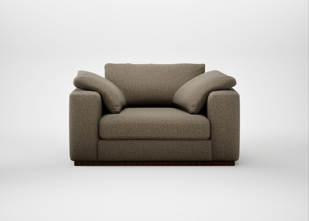 Trento Loveseat Boucle Velvet Rocky