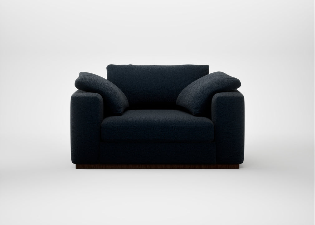 Trento Loveseat Boucle Velvet Space