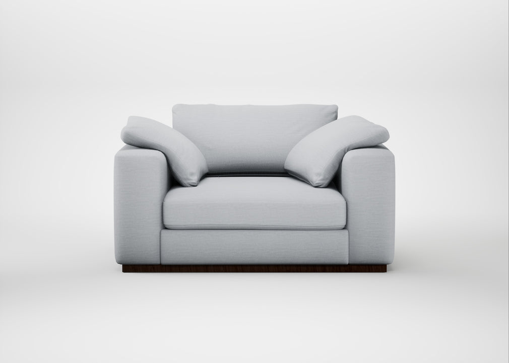 Trento Loveseat Broad Weave Tin