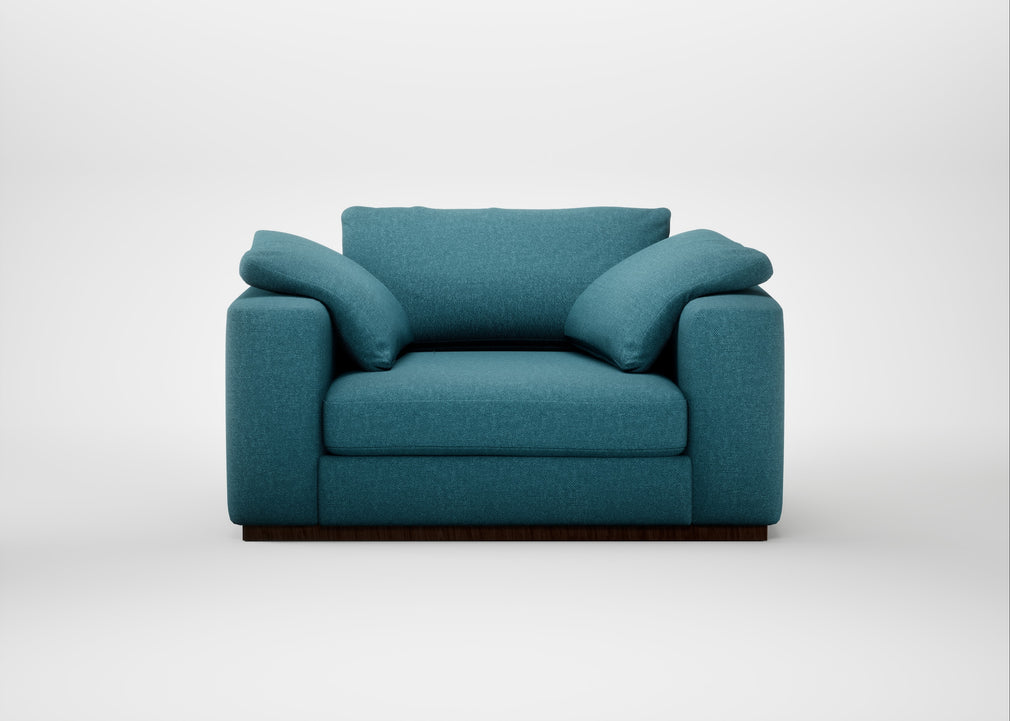 Trento Loveseat Brushed Cotton Cadet