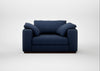 Trento Loveseat Capelo Linen-Cotton Inkspot