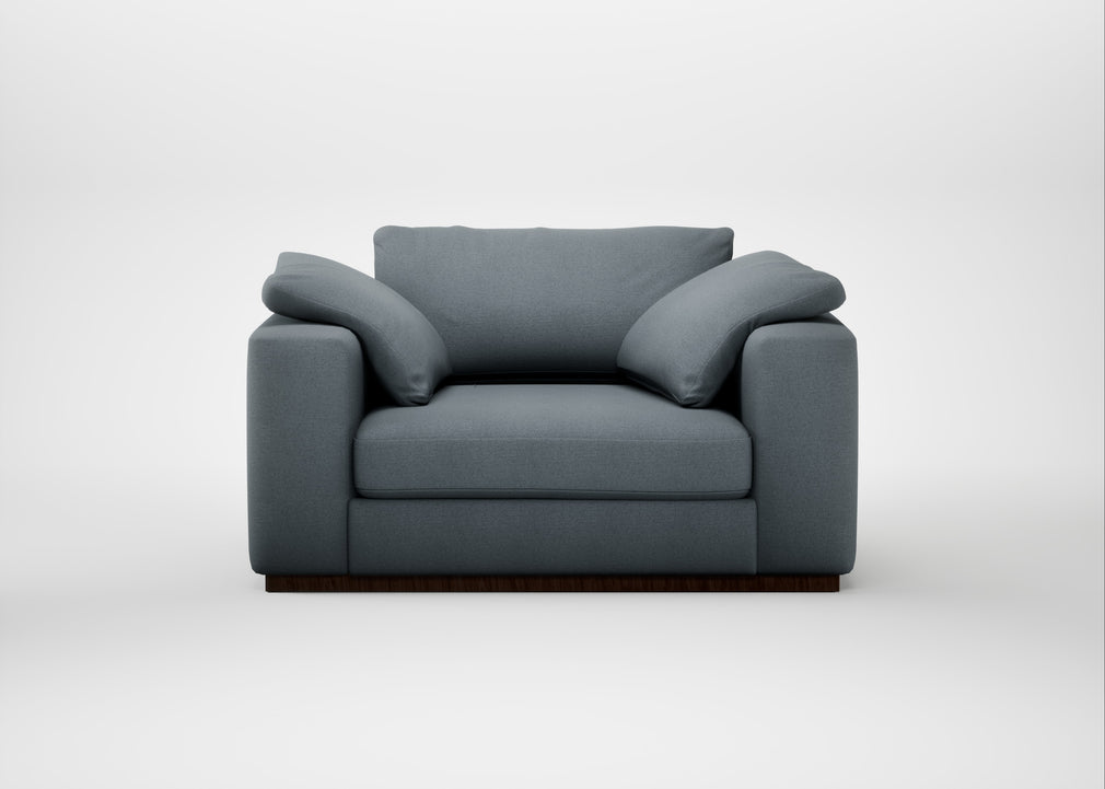 Trento Loveseat Capelo Linen-Cotton Mineral