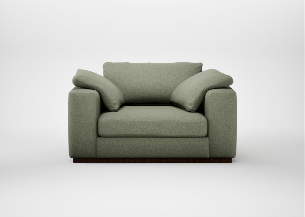 Trento Loveseat Capelo Linen-Cotton Sage