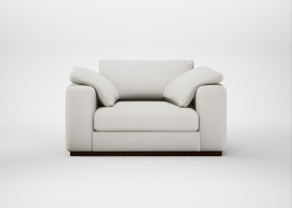 Trento Loveseat Capelo Linen-Cotton Sea Salt