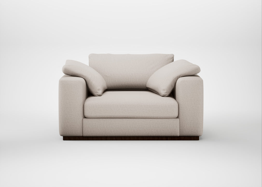 Trento Loveseat Capelo Linen-Cotton Sesame