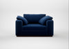 Trento Loveseat Cotton Velvet Midnight