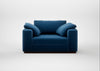 Trento Loveseat Cotton Velvet Petrol