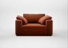 Trento Loveseat Cotton Velvet Russet
