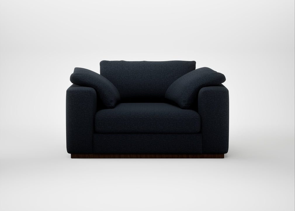 Trento Loveseat Loop Boucle Twill Midnight