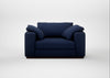 Trento Loveseat Melton Wool New Navy