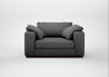 Trento Loveseat Melton Wool Shale