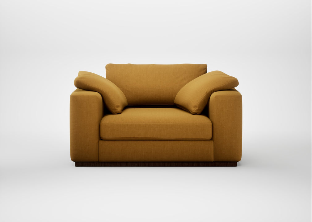 Trento Loveseat Smart Cotton Linen Sahara