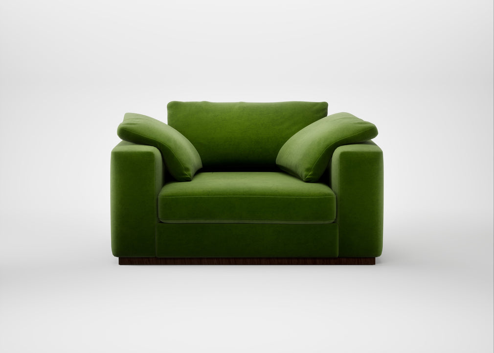 Trento Loveseat Smart Luxe Velvet Grass