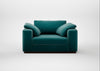 Trento Loveseat Smart Luxe Velvet Ocean Green