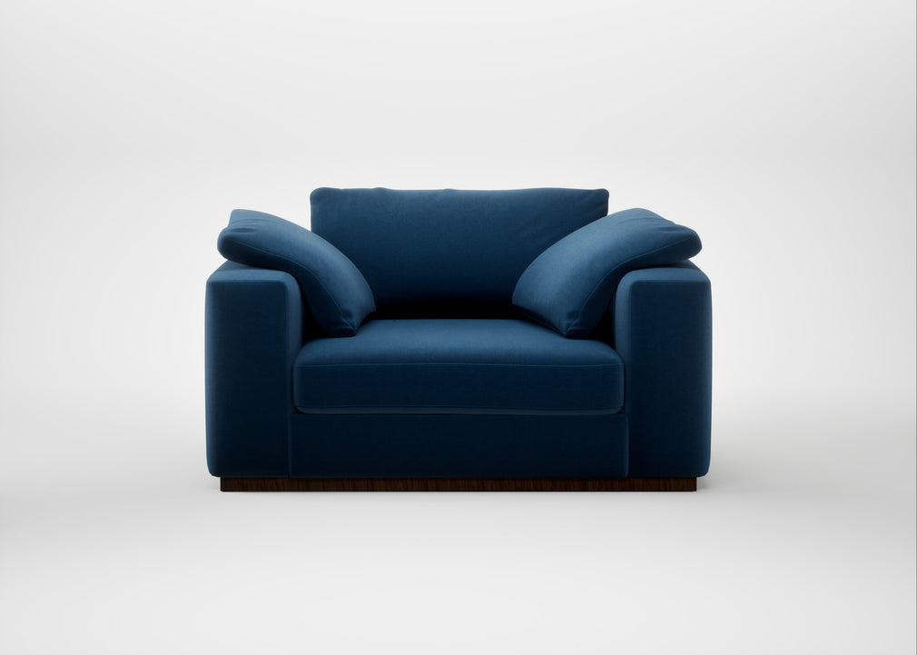 Trento Loveseat Smart Velvet Petrol