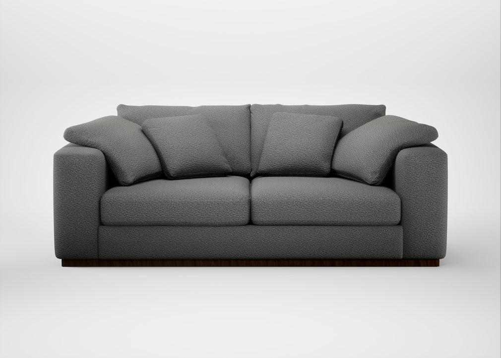 Trento 3 Seater Sofa Boucle Steel