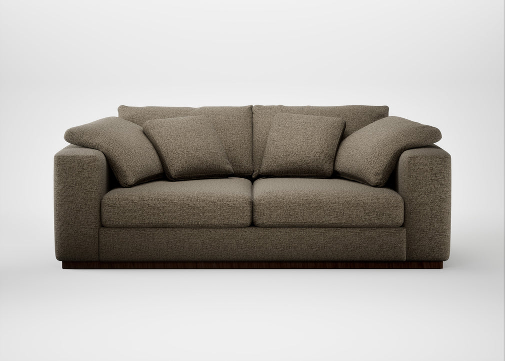 Trento 3 Seater Sofa Boucle Velvet Rocky