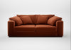 Trento 3 Seater Sofa Cotton Velvet Russet