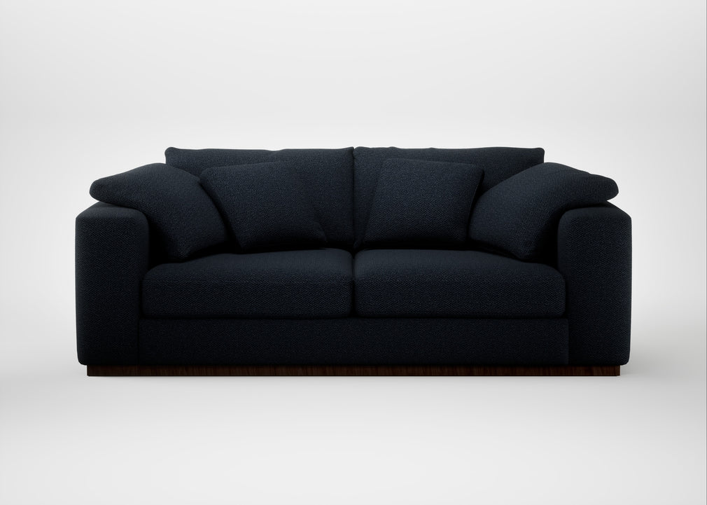Trento 3 Seater Sofa Loop Twill Midnight