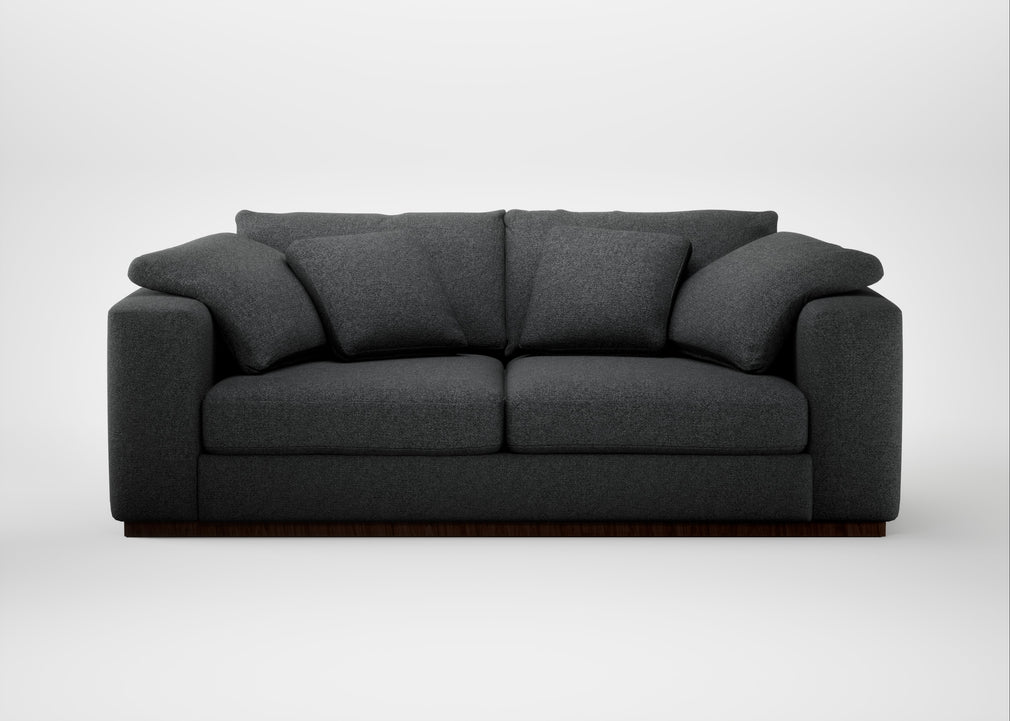 Trento 3 Seater Sofa Melton Wool Granite