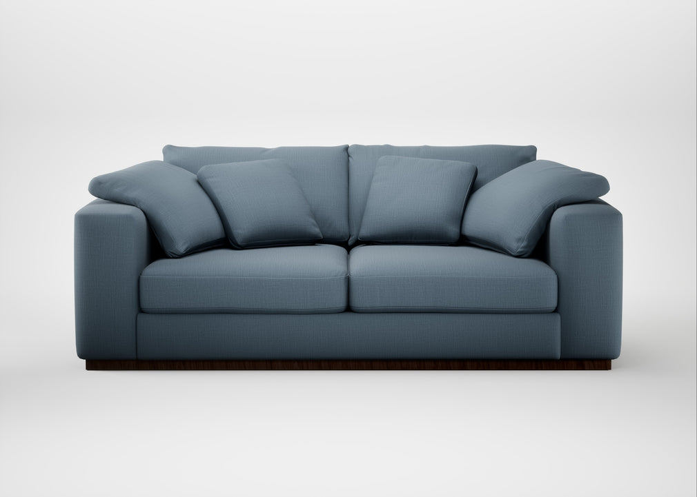Trento 3 Seater Sofa Smart Cotton Linen Celestial