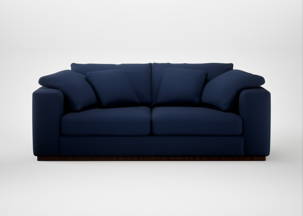 Trento 3 Seater Sofa Smart Cotton Linen Indigo
