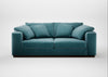 Trento 3 Seater Sofa Smart Luxe Velvet Airforce Blue