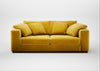 Trento 3 Seater Sofa Smart Luxe Velvet Canary