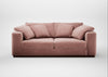 Trento 3 Seater Sofa Smart Luxe Velvet Dusky Pink
