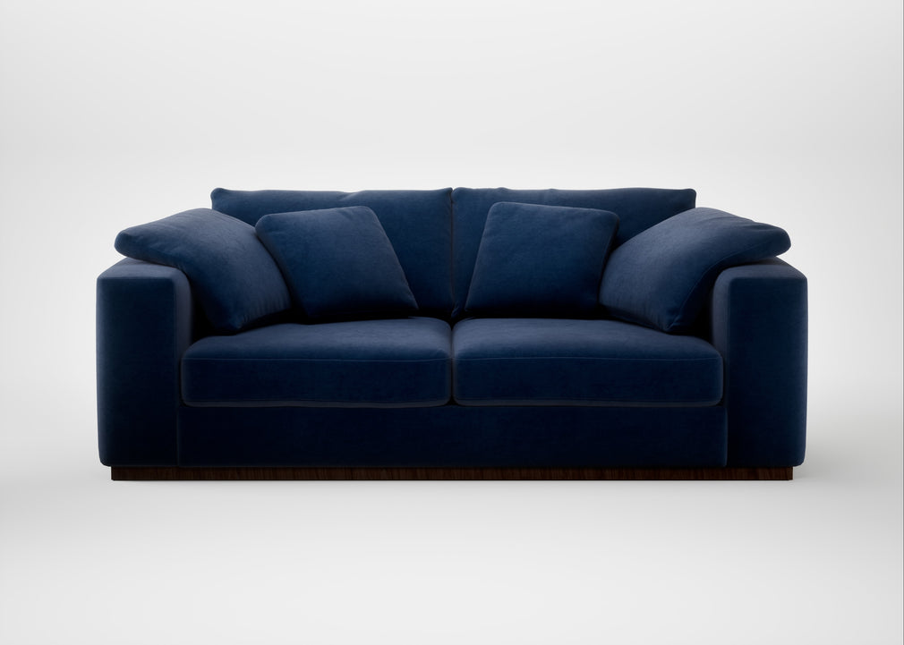 Trento 3 Seater Sofa Smart Luxe Velvet Midnight